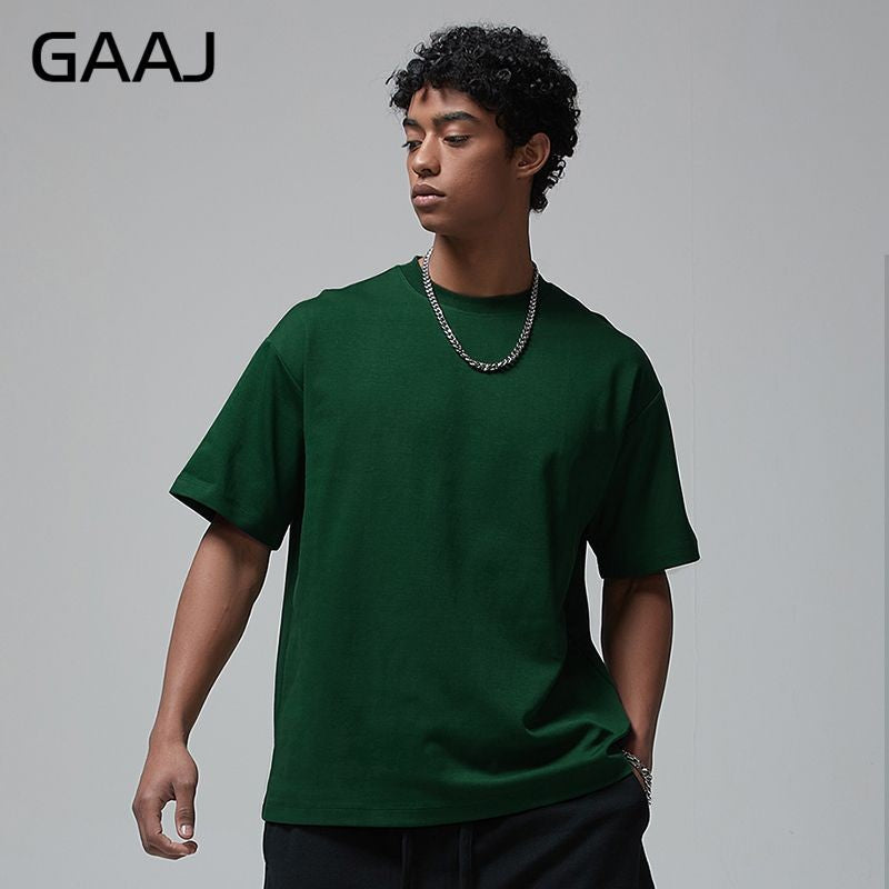100 Heavy Weight Cotton T shirt For Men Women Short Sleeve Plain Tops Solid Oversized Tee Shirts Quality Clothing 8.8oz 250gsm