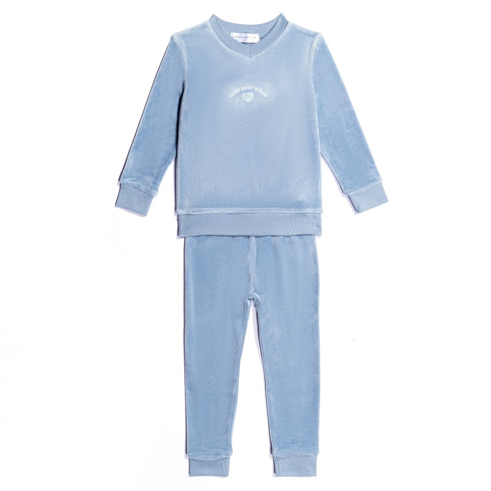 AS 2025 Velour lounge wear soft pjs family matching set dress footie clothes baby teen boys girls velour pajamas