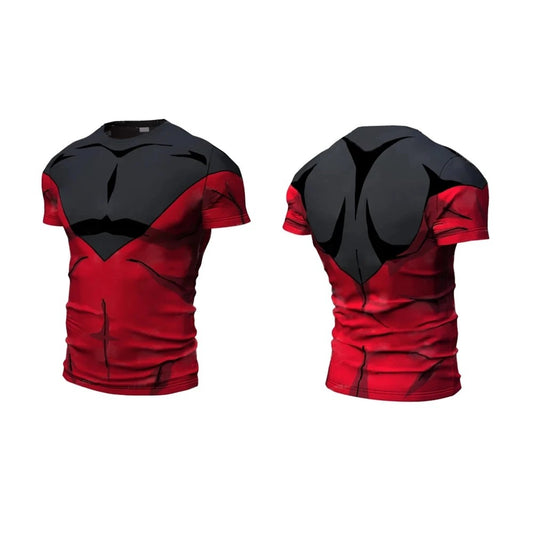 2024 New Summer Cosplay Printed Clothing Running T Shirt Men O-Neck Cartoon Bodybuilding Sport Shirts Tops Gym Kids T Shirt ?