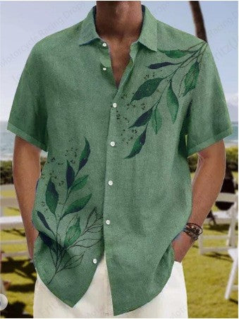 Mens Shirt Casual Print Hawaiian Shirts Men Women Fashion Beach Shirt Turn Down Collar Button Blouse Street Social Camisas Male