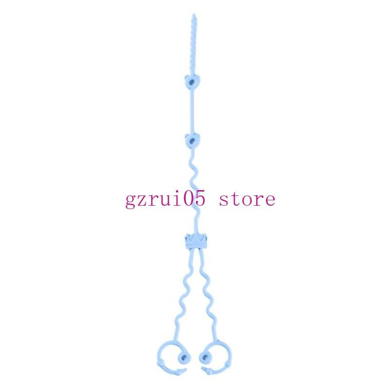 W89E Silicone Pacifier Chain Teething Toy Lanyard Rope Drop Prevention Baby Pacifier Holder Leash Infant Nursing Essential