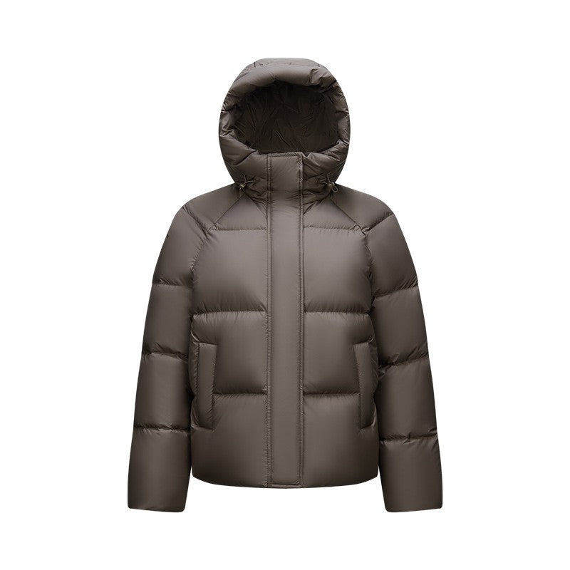 Semir Down Jacket Women Solid Color Loose Versatile 2024 Winter New Three-Proof Hooded Puffer Coat Down Jacket
