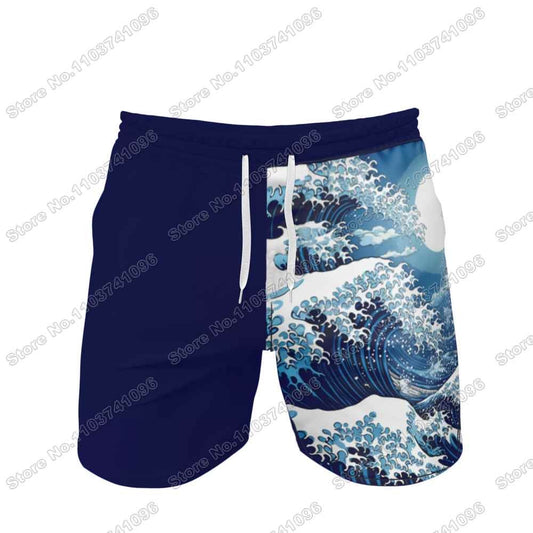 2025 The Great Wave Rash Guard Jiu Jitsu BJJ MMA T-shirt Compression Shirt Short Sleeve Surfing Jersey GYM Fitness Jersey Beach