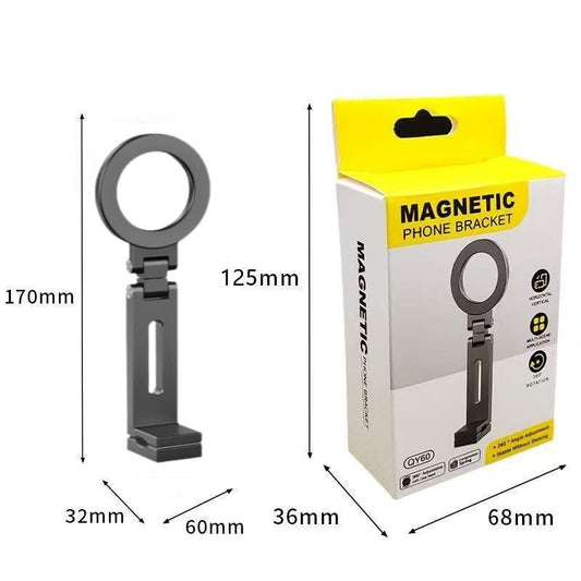 Universal Magnetic Phone Holder Travel Essentials Multi-axis Rotation Hands-Free Airplane Phone Mount Desktop Clip for Phone