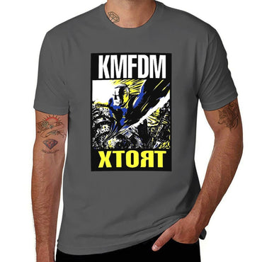 man t man graphic KMFDM shirt t plain logo T-Shirt t shirt designer shirts T-Shirt