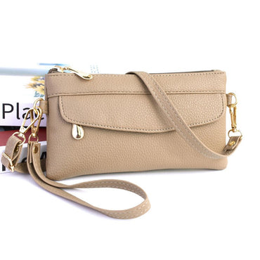Portable Wallet PU Leather Hangbag Female Long Clutch Purses Coin Pocket Ladies Single Shoulder Crossbody Bag Money Bag
