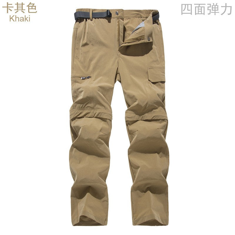 2025 Zip Off Hiking Pants Convertible Shorts Mens Cargo Work Pants Lightweight Breathable Trousers Workwear Outdoor Casual Pants