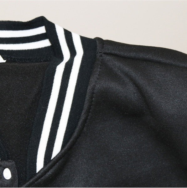 2024Johnny Hallyday nova jaqueta bomber masculina de manga comprida casual jaqueta de uniforme de beisebol