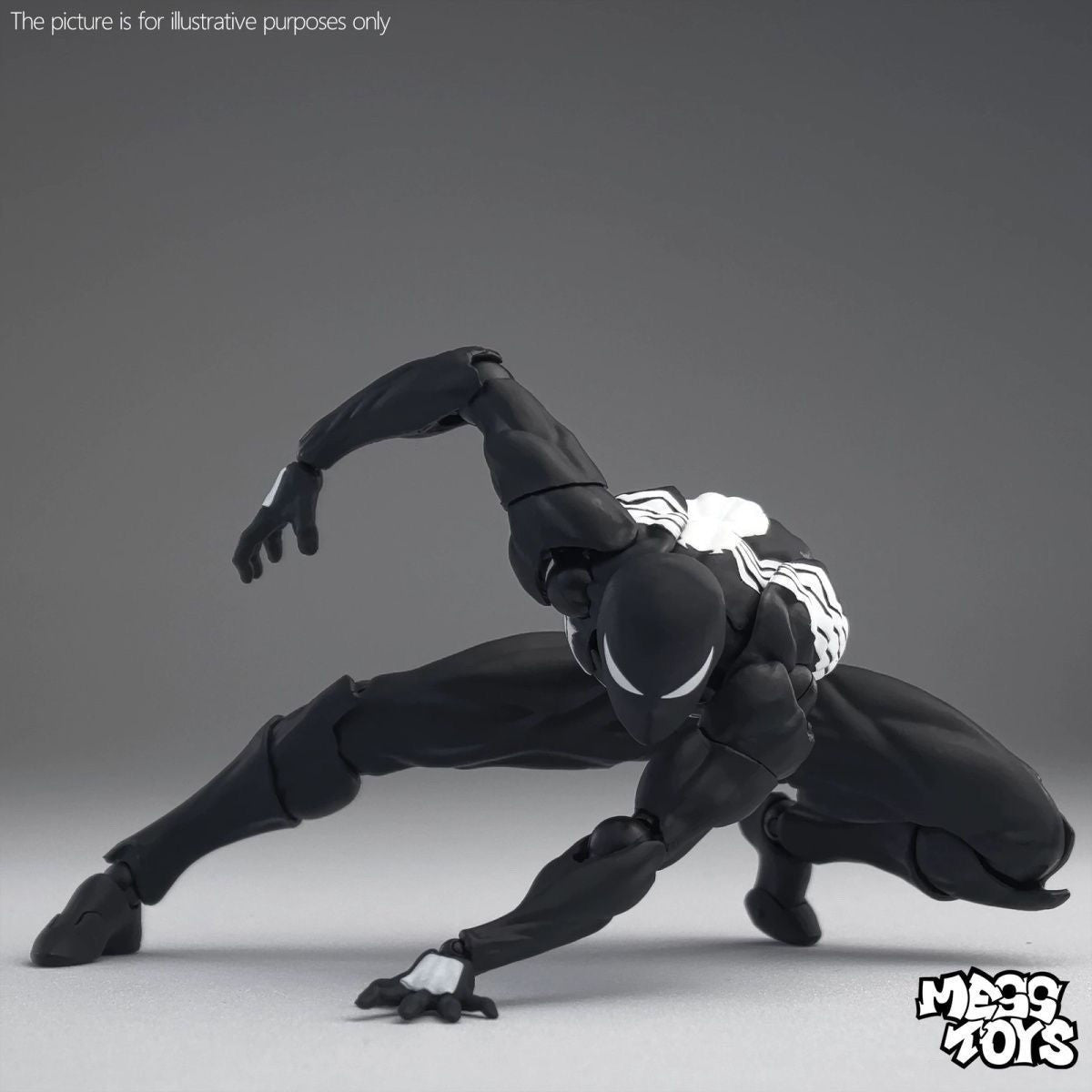 Hot Mess Toys Boneco de Ação do Homem-Aranha Preto Anime Aranha Terno Vermelho Preto Vizinho Simbionte Aranha Escarlate Cc Toys Brinquedo de Presente