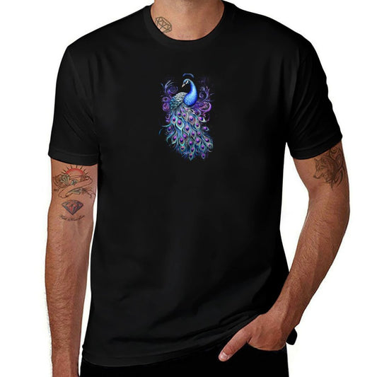 Fantasy Peacock 01 T-Shirt t shirt man luxury cotton t shirts man 100% T-Shirt
