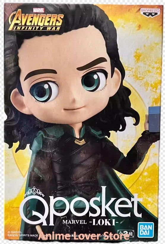 Em estoque Bandai Original Banpresto MARVEL Qposket Loki VO.1 VO.2 VO.3 Bonecos de Anime Brinquedos para Presente Infantil Modelo Colecionável