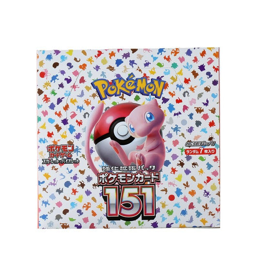 140pcs/Box Anime Pokemon Card Scarlet Violet 151 Japan SV2a Version TCG Classics Expansion Booster Box Trade Card Gifts