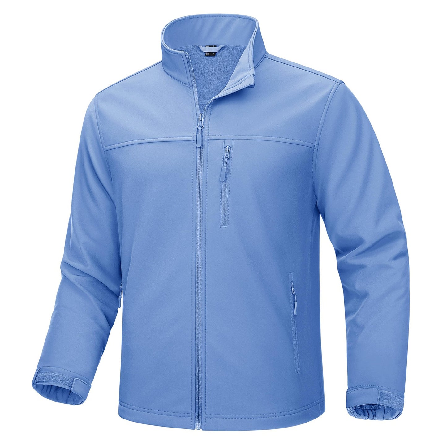 TACVASEN Waterproof Softshell Jackets Mens Winter Fleece Lined Work Jackets Zipper Pocket Outdoor Jacket Male Windbreaker
