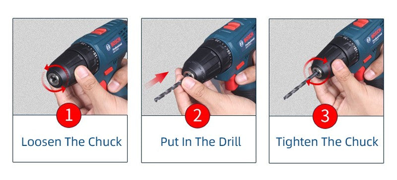 BOSCH GSR 120-LI 12V ferramenta elétrica recarregável, parafusadeira elétrica, furadeira elétrica manual de lítio, bateria 2.0Ah