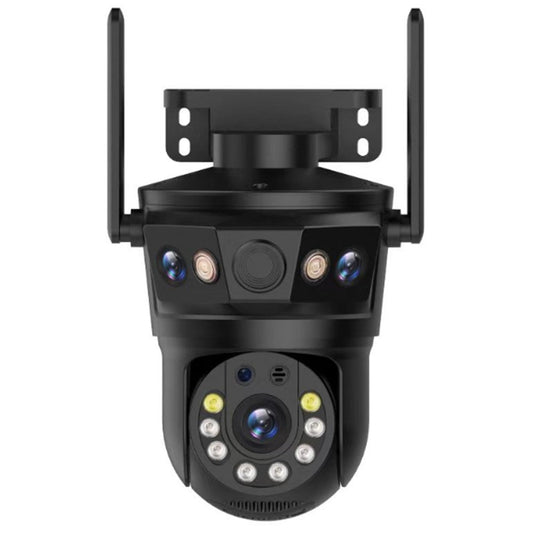 12MP Three Screen WIFI IP Camera Outdoor Three Lens PTZ Cam Ai Human Detection Waterproof Wireless CCTV Video Security Cameras