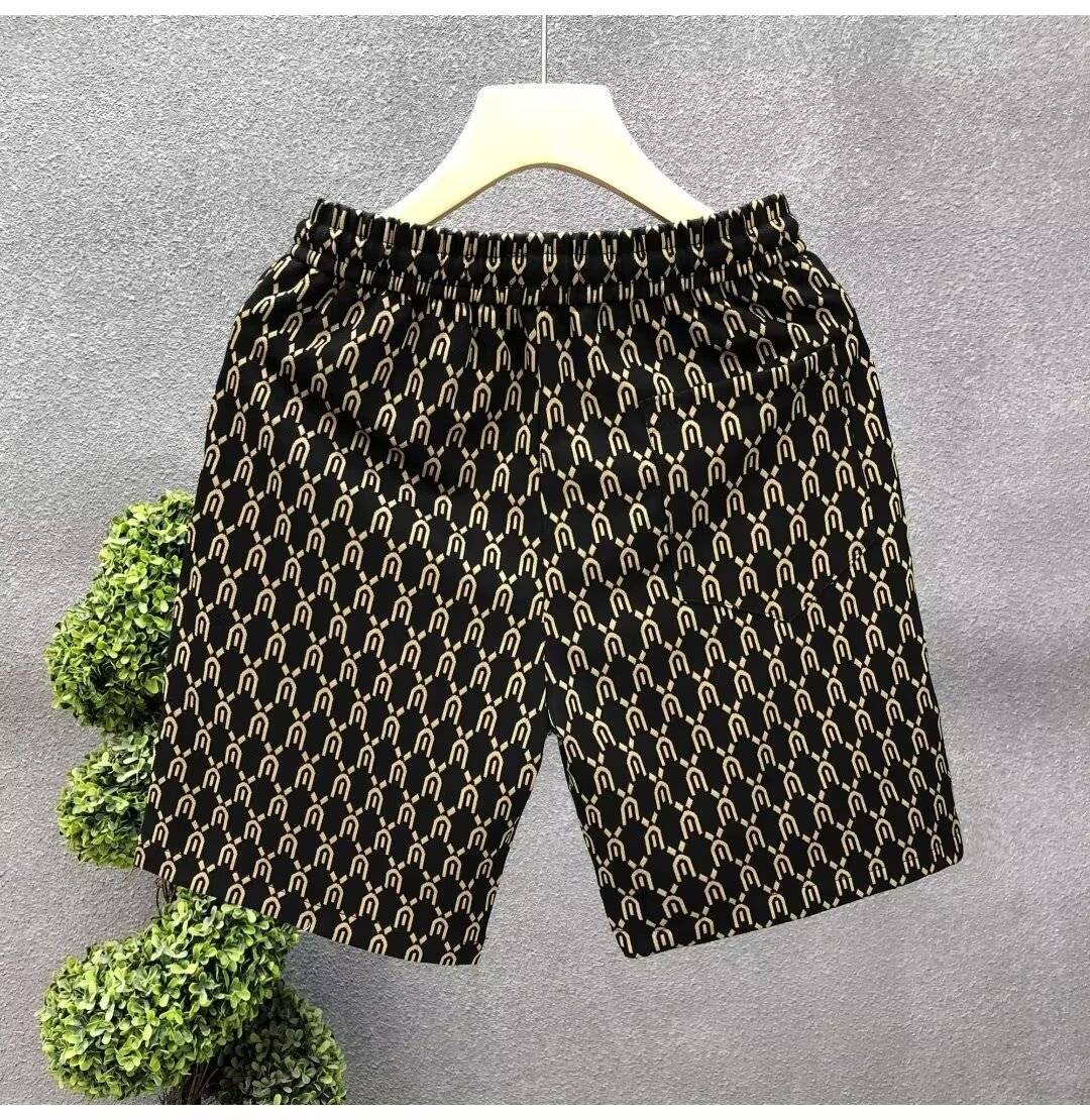 High Quality Men's Shorts Summer American Gym Shorts Fashion Green Short Pants Harajuku High Street Men's Clothing Streetwear
