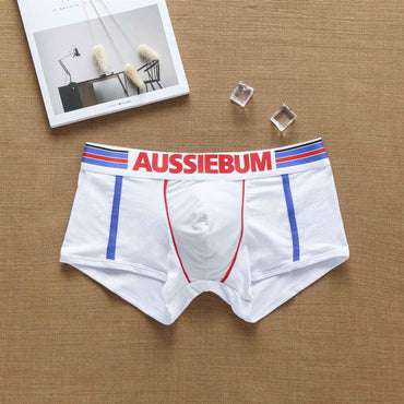 Men's fashion super cool European and American pure cotton boxers student youth underpants