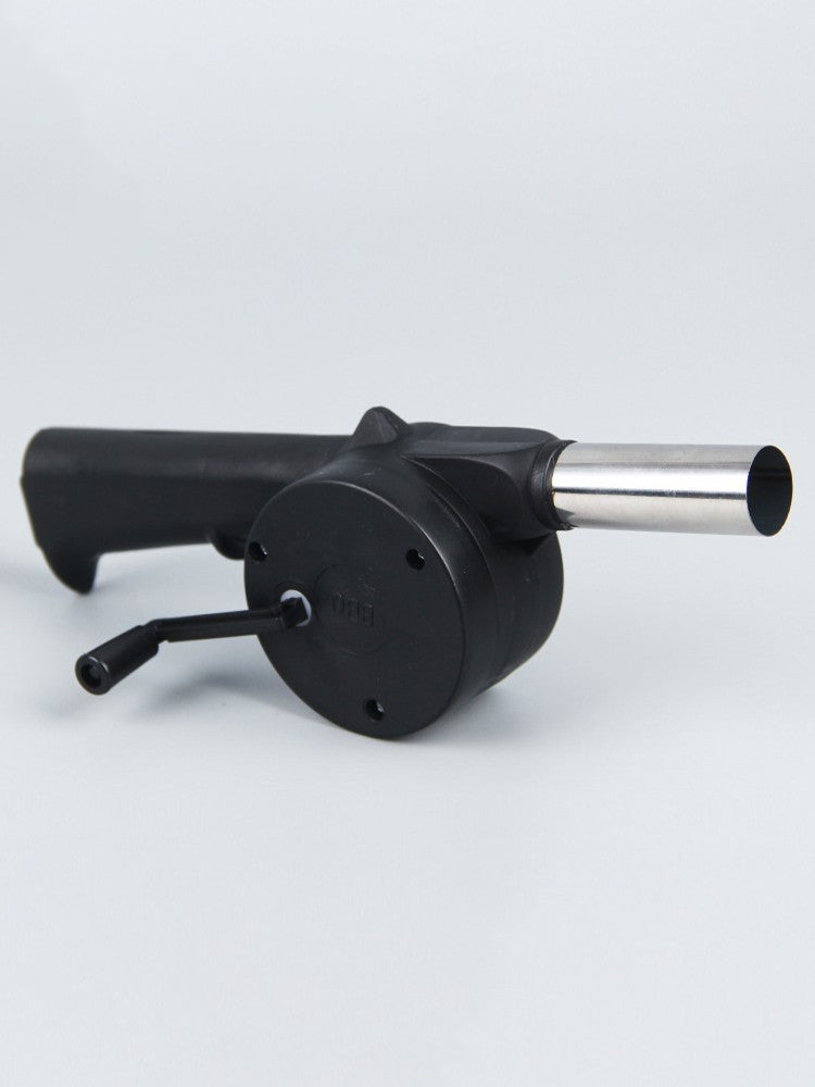 Barbecue Blower Small Manual Blower Combustion Aid Hand Cranked Hair Dryer Outdoor Barbecue Hair Dryer Barbecue Utensils