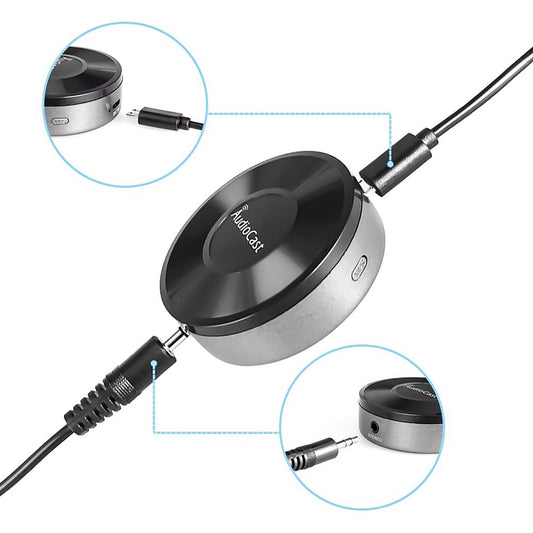 Audiocast M5 DLNA Airplay Adapter Wireless Wifi Music Audio Streamer Receiver Audio Music Speaker For Multi Room Streams-ABIU