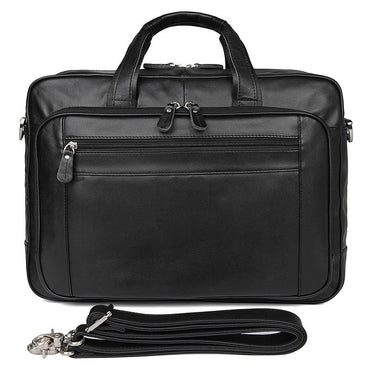 High Quality Genuine Leather Men Briefcase Business bag Crazy Horse Leather Large 17"inch Laptop Bag male Portfolio Office Case