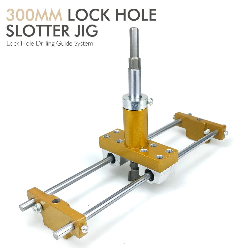 Wooden Door Lock Hole Opener Kit Lock Mortiser Slotter Jig Key Hole Drilling Guide Installation Lock Hole Locator