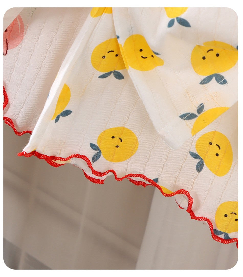 2 Pcs 2025 Summer Girl's Pajamas Sets Loungewear Set Strap Sleepwear Pants Skirt Baby Girl Clothes Sleeveless Children's Clothes