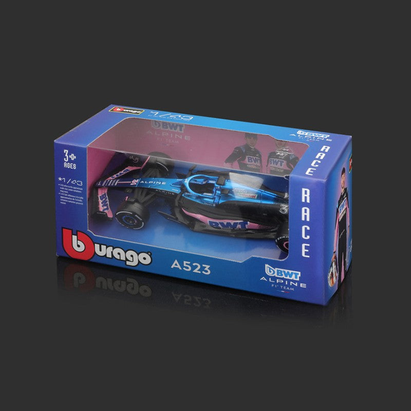 Bburago 1:43 Alpine F1 Team A524 2024 Liga Carro Miniatura Diecast Modelo #10 Pierre Gasly #31 Esteban Ocon Brinquedo Colecionável
