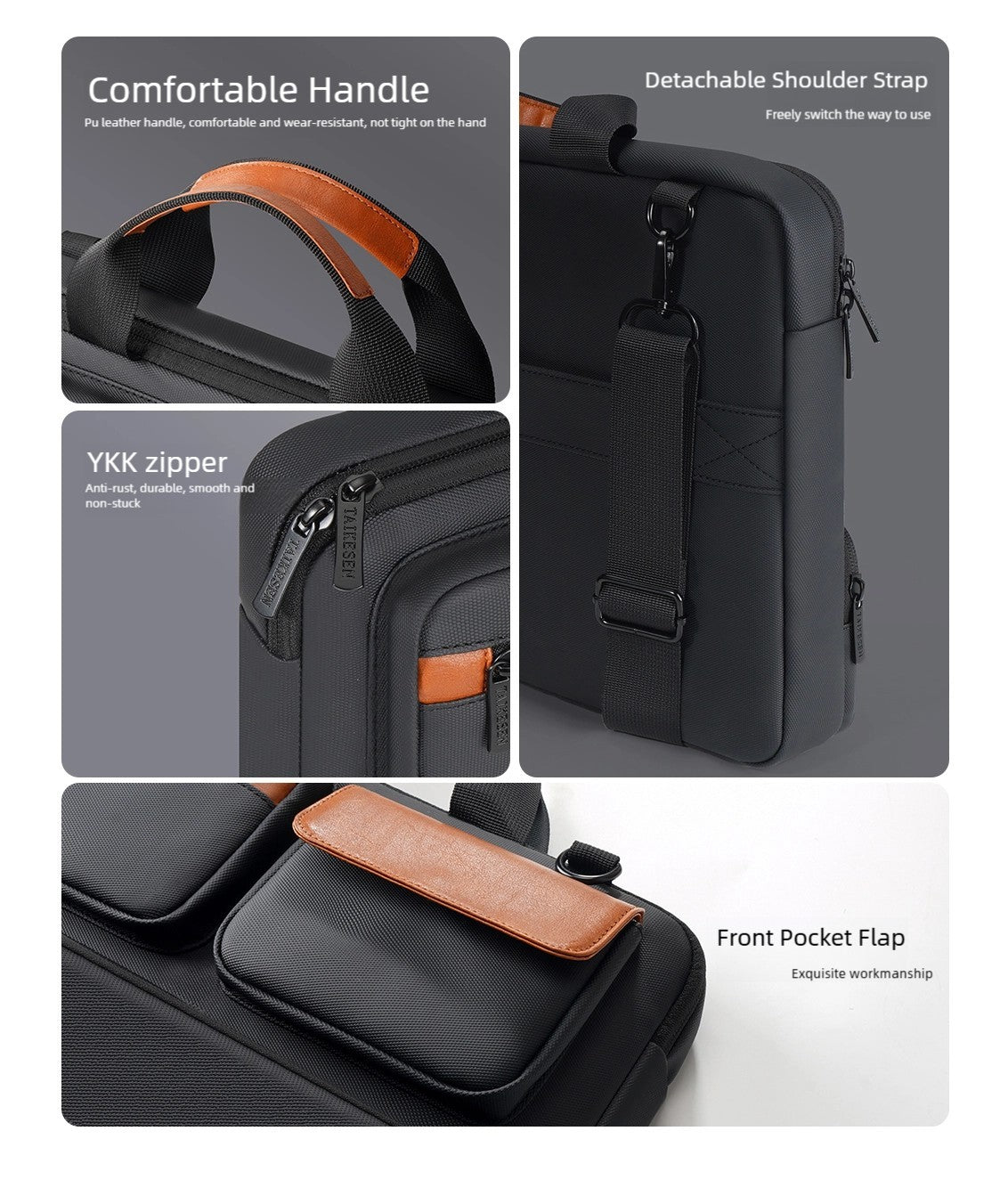 Laptop Sleeve Bag for Macbook Air Pro M3 4 13.3 14 15.6 16Inch Notebook Pouch Shockproof Computer Briefcase Business Travel case