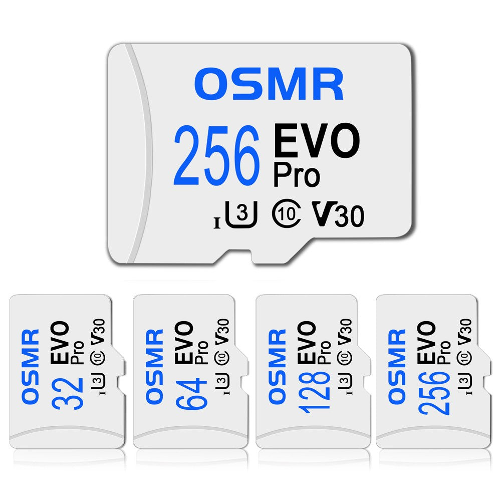 Cartão Flash de Alta Velocidade V30 64GB Cartão de Armazenamento Original 128GB 256GB Mini Cartão TF/SD Cartão de Memória de Grande Capacidade para Laptops/PC/MAC