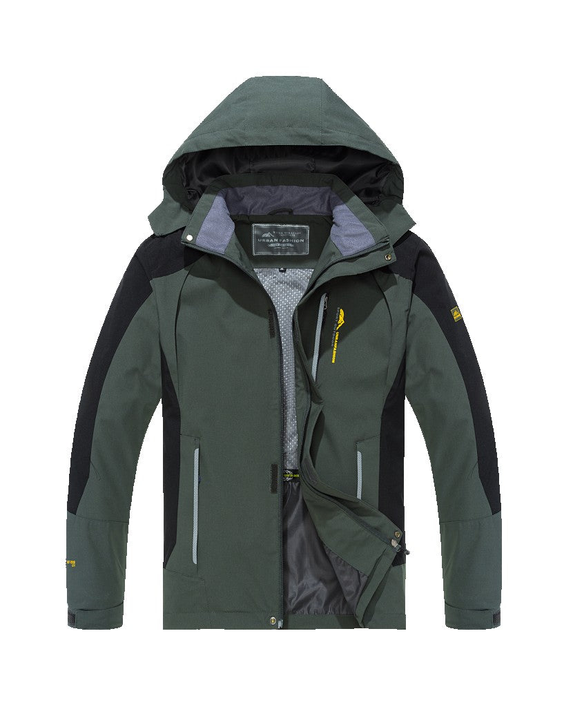 Men's Waterproof Hiking Jacket Large Size Windproof Windbreaker Camping Hunting Running Trekking Fishing Coat Men Outdoor