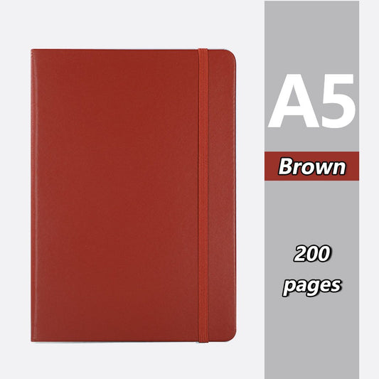 Popular A5 bound notebook, 200 pages, school supplies, agenda, suitable for offices, universities, couples, is the best gift