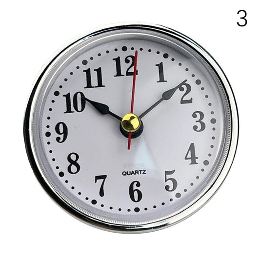 Classic Clock Craft Quartz Movement Dia.65mm Round Clocks Insert Roman Number Little Clock Arabic Numbers Wall Decor