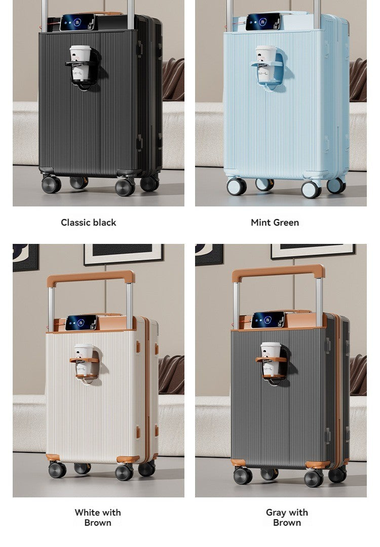 2025 New Wide-Rod Shockproof Braking Large Capacity Travel Suitcase 20" Checked Luggage Locking Bag