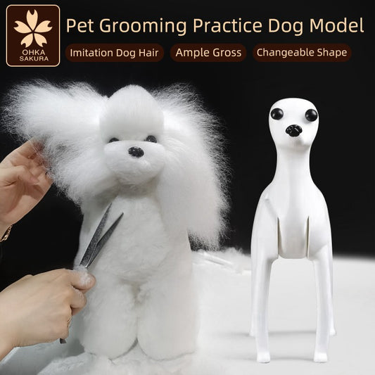 Modelo profissional de cachorro para prática de tosa, esqueleto padrão de cachorro, modelo de simulador de tosa para pets