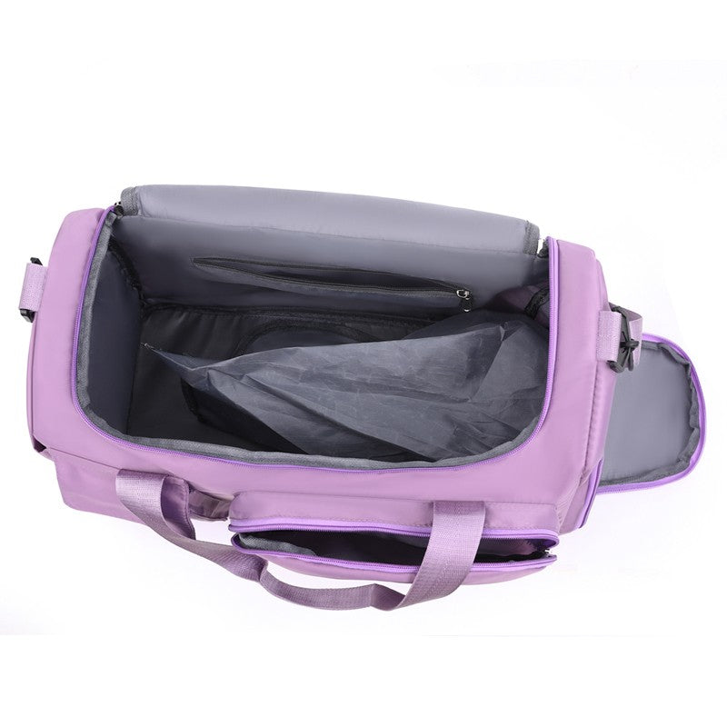 Unisex Large Capacity Travel Luggage Bag, Sports Gym Bag, Perfect for Weekend Overnight Luggage Bag with Shoe Compartment