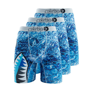 3Pcs ETHIKA Sexy Men Underwear Boxers Fashion Print Man Underpants Summer Breathable Panties Lingerie Plus Size Men Boxer Briefs