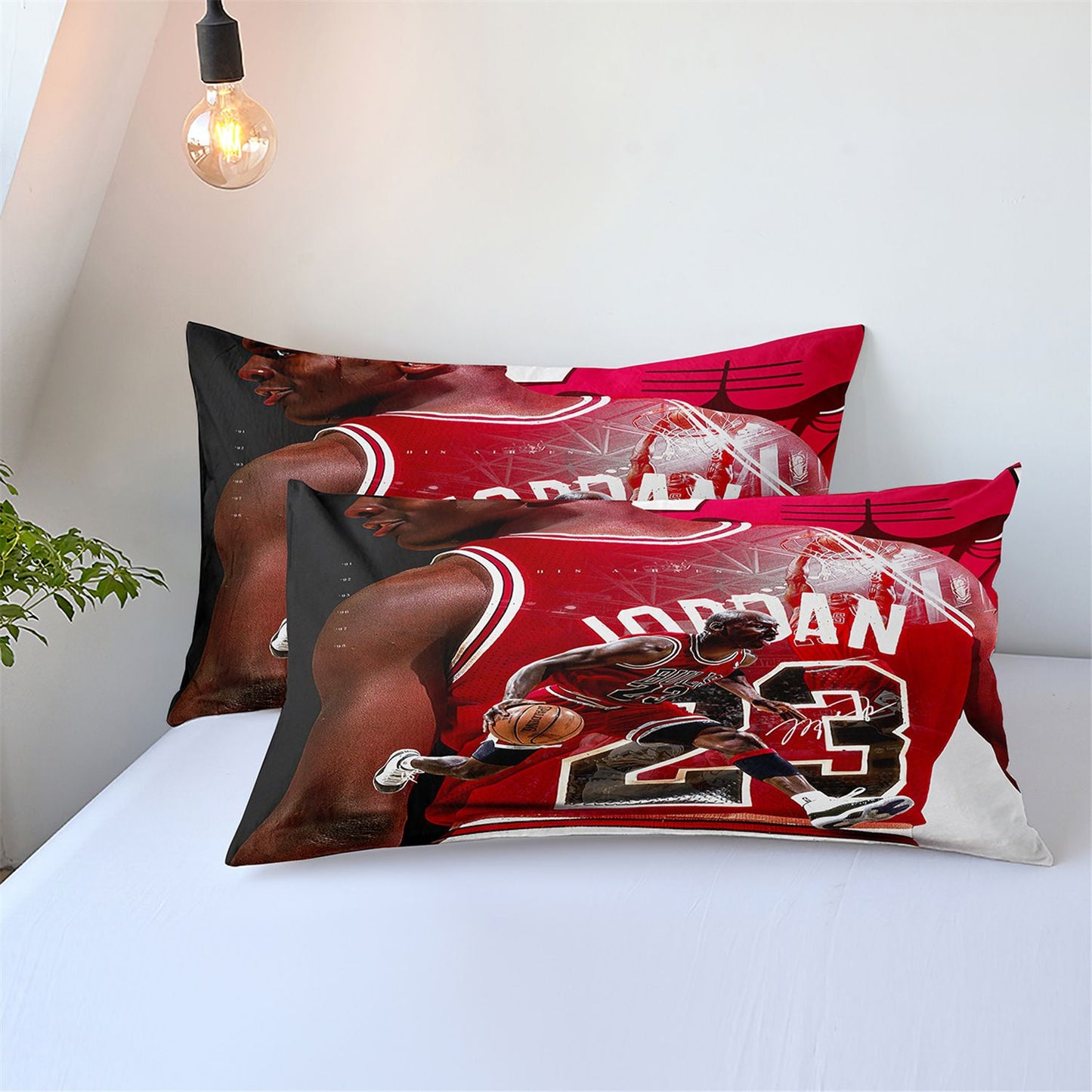2025 Fashion Basketball Star Jor.dan Bedding Sets Pillowcase 2/3pcs Duvet Cover Set Quilt Cover for Young Boys Bedroom