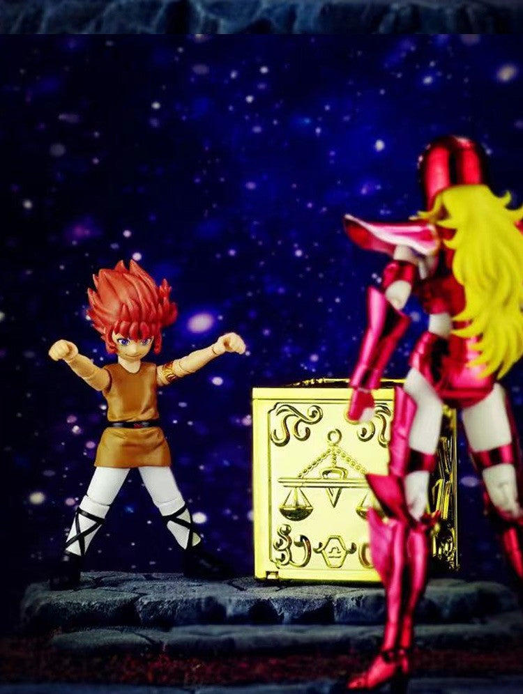 Em Estoque ST/ShineTime Saint Seiya Myth Cloth EX Áries Mu Kiki Cavaleiros de Ouro do Zodíaco PVC Action Figure Brinquedos Modelo