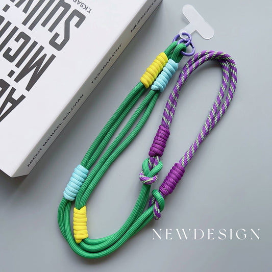 Lanyard Cross-body Shoulder Straps Keychain Adjustable Korea Long Rope with Replacement Patch for Mobile Phone Accessories