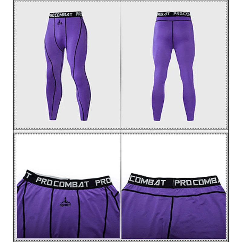 SPORTIF Men Bodybuilding longs Pants Fitness Compression Leggings Train Workout Outfit Male Muscle Alive Elastic Skinny Tights