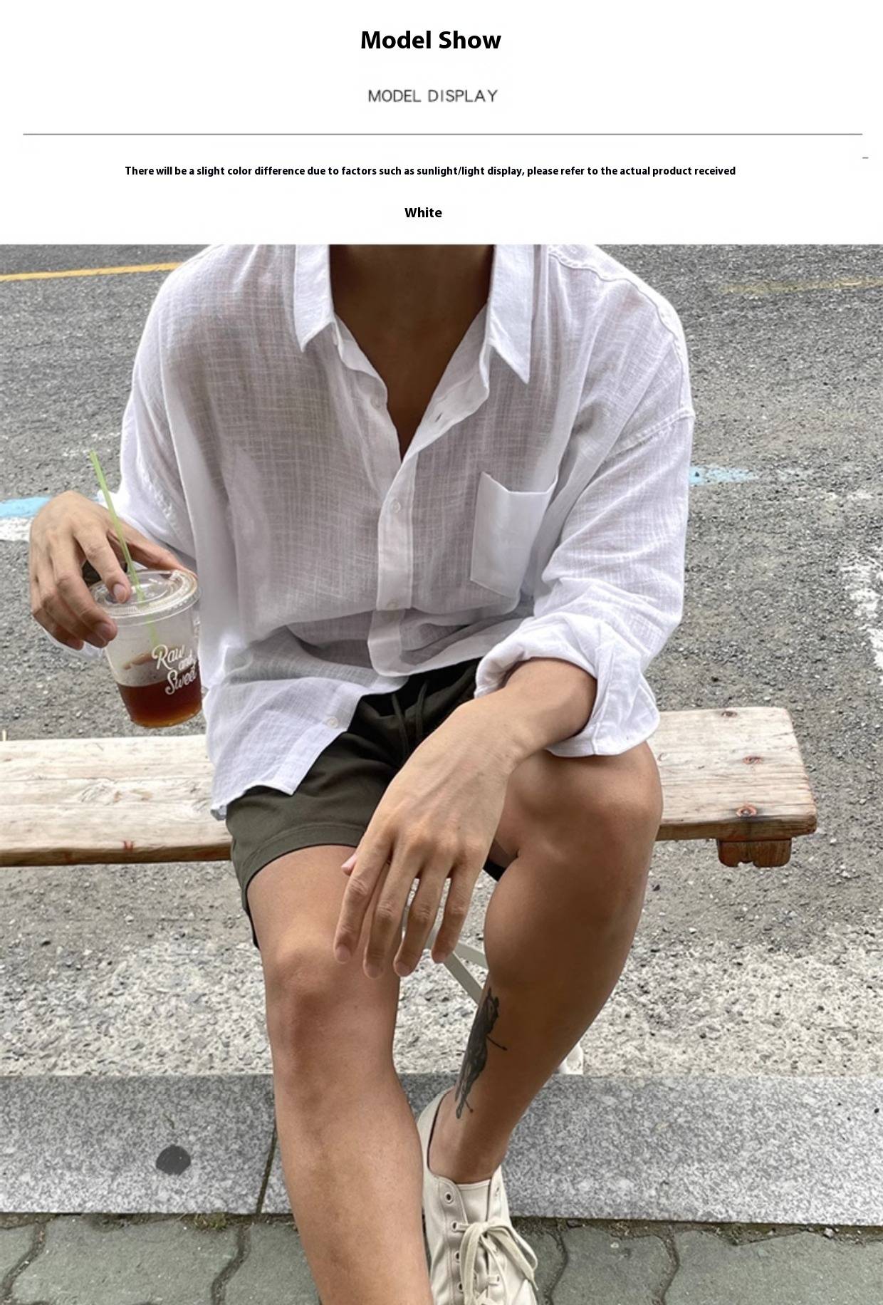 2025 European Style Premium Linen Shirt, Comfortable Men's Loose and Breathable Workwear Shirt UPF50+sun Protection
