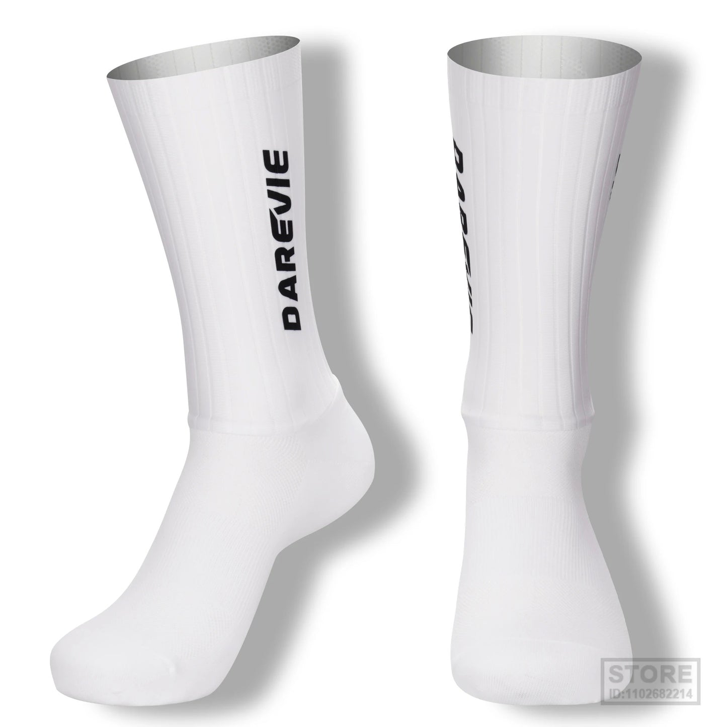 Pro DAREVIE Cycling Socks Aero Sock High Speed Sports For Men Anti-slip Breathable Athletic Moisture Control
