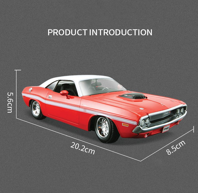 Maisto 1:24 Dodge Challenger R/T Coupé 1970 Carro de Liga Fundido e Veículos de Brinquedo Modelo de Carro em Miniatura para Crianças