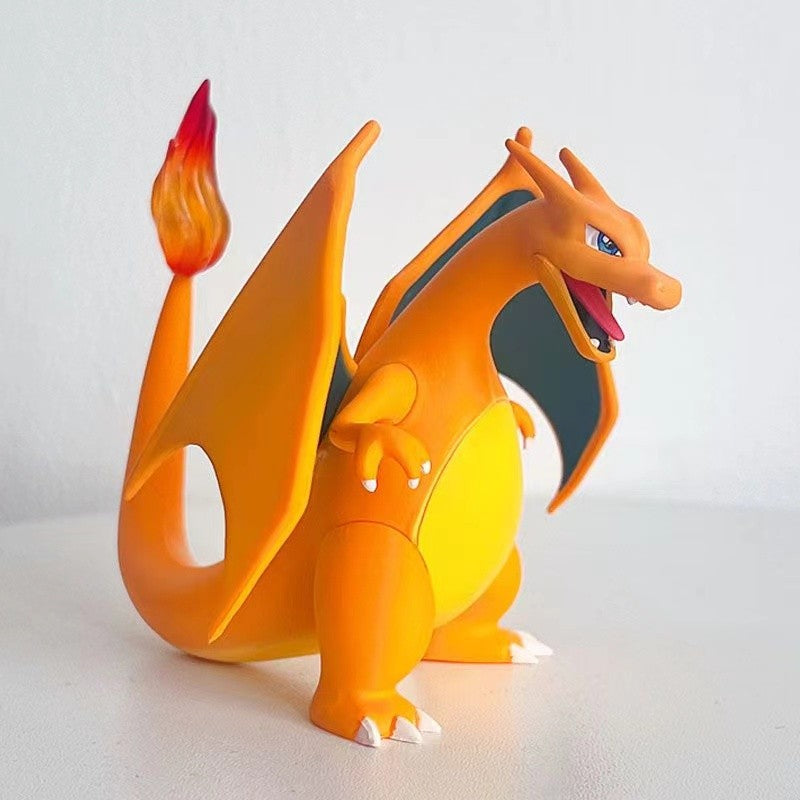 Miniaturas de Anime Pokémon Charizard de 9cm, Boneco de Ação Pocket Monster, Brinquedo Colecionável, Decoração de Desenho Animado Charmander para Presente de Natal