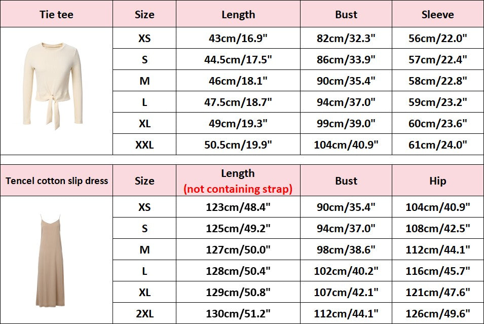 AP SS25 Women Wrap Ribbed T-shirt Lady Blend Slip Dress 5 Color