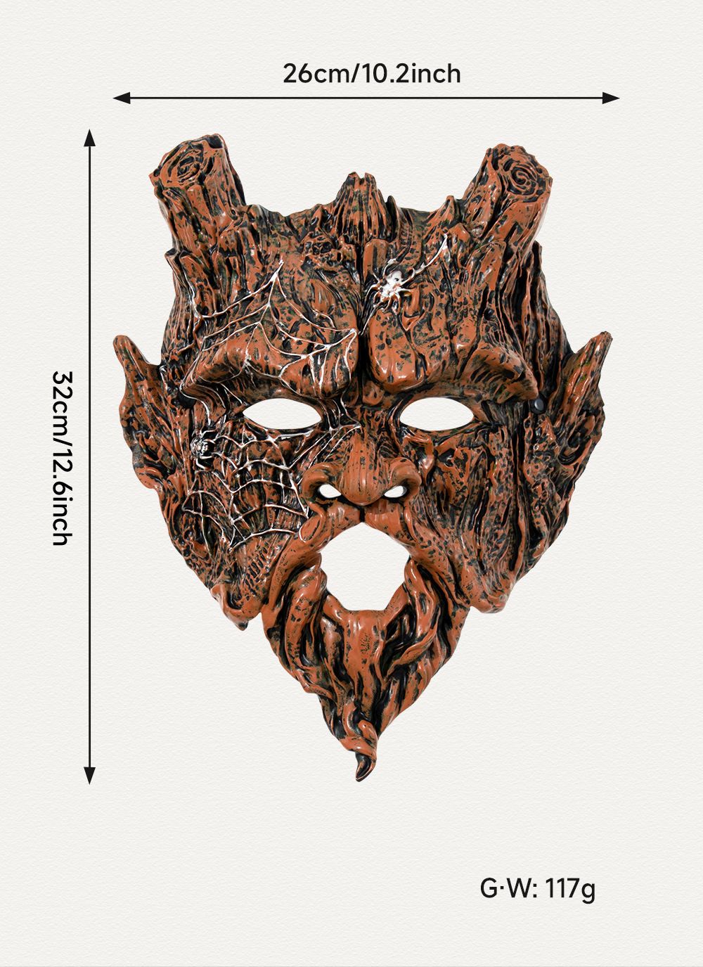 Tree Spirit Mask Scary Forest Spirit Mask Tree Ghost Halloween Cosplay Masquerade Carnival Costume Prop Bosgeest Masker