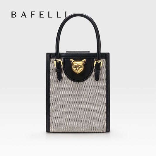 BAFELLI 2025 NEW WOMEN'S HANDBAG CAT LUXURY BRAND DESIGNER ORIGINAL STYLE TRENDING SHOULDER CASUAL BAGS MINI TOTE CROSSBODY