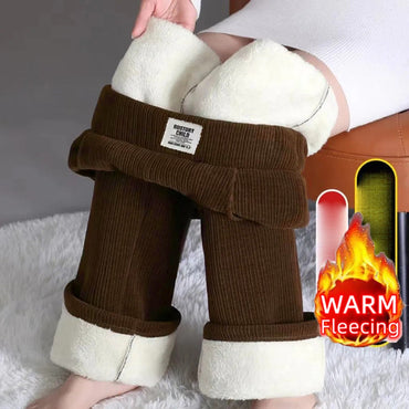 Youthful Woman Clothes Thick Winter Fleece Casual Sport Baggy Sweatpants Women's Pants HighWaist Lamb Fluff Straight Pantalones