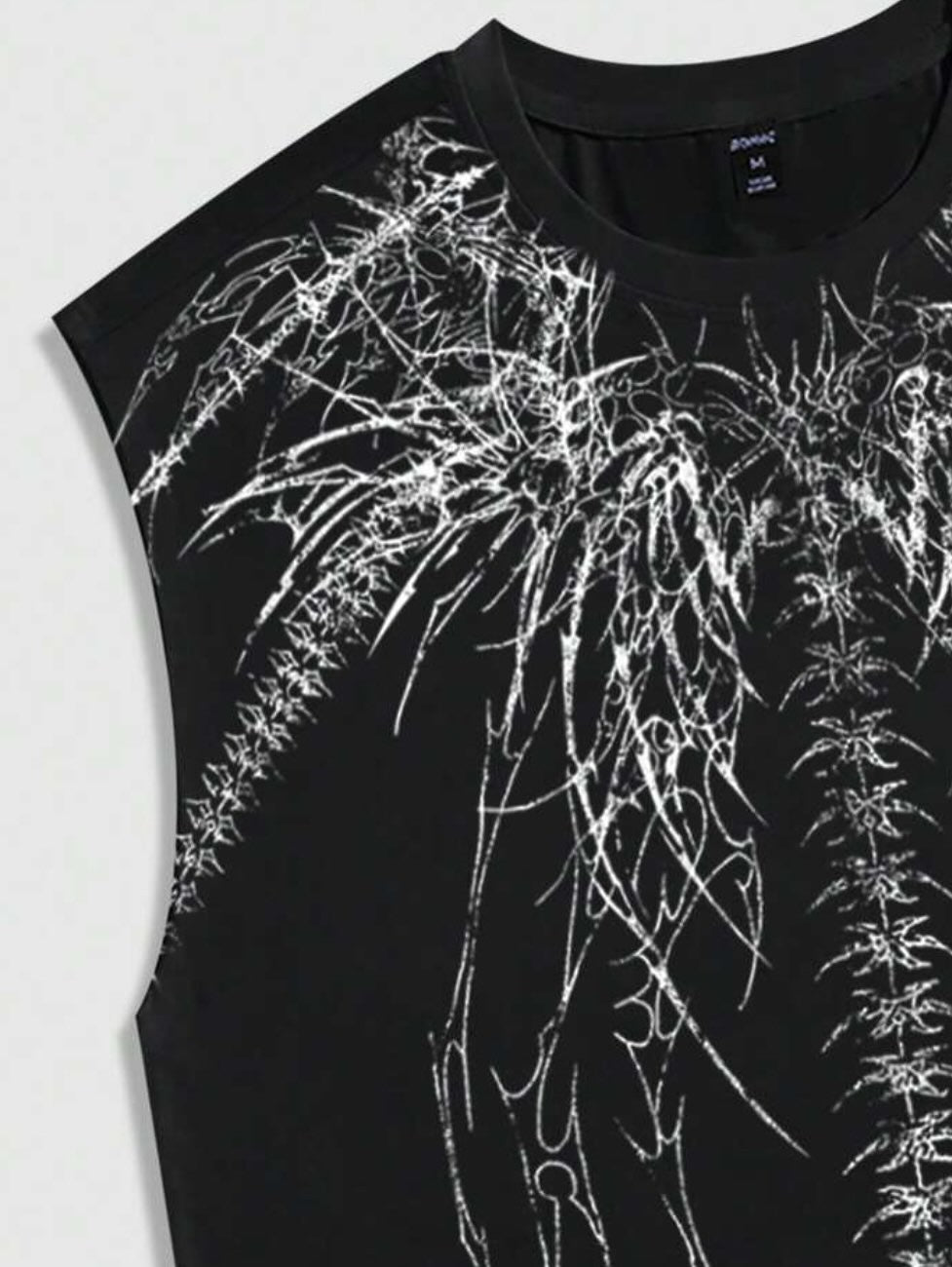 Summer Fashion Men and Women Sleeveless Shirts Harajuku Hip Hop Dragon Pattern Printed T-shirt Gothic American Sports Tank Top