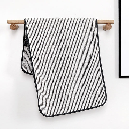 Bamboo charcoal fiber bath towel, dry hair cap, coral velvet, thickened shower gift, antibacterial towel, quick drying for men a